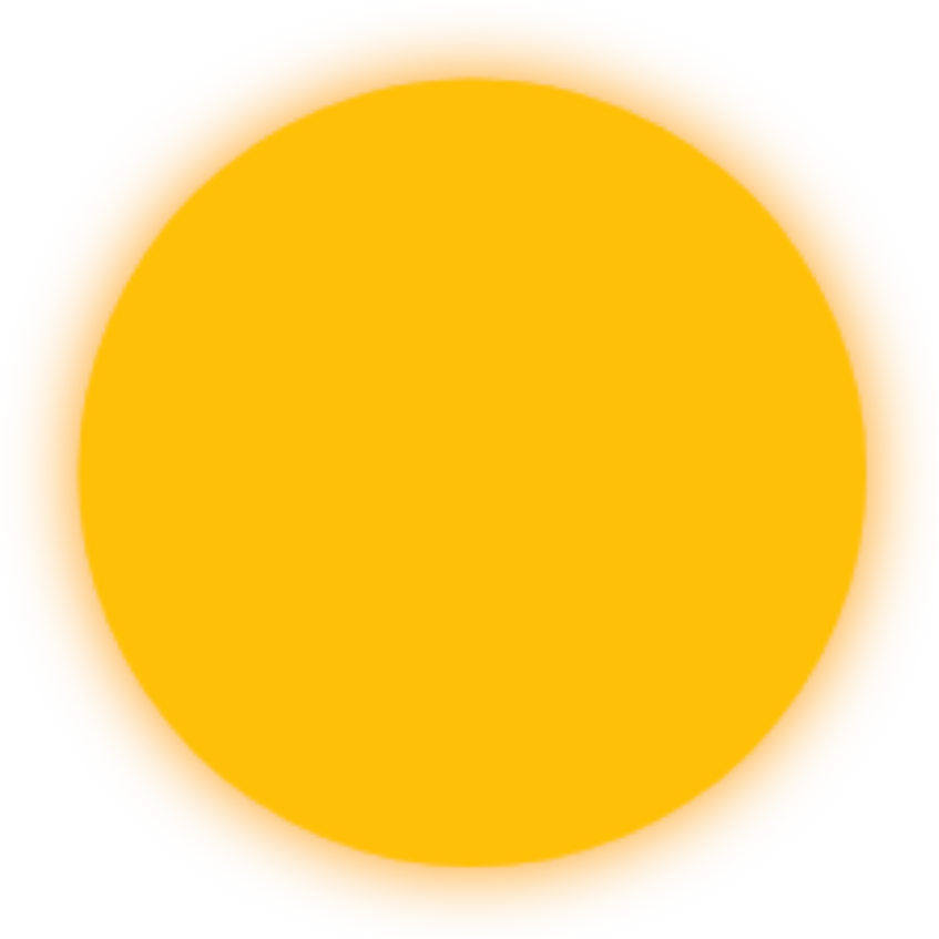 Yellow Round Sun